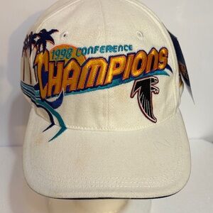 NFL Pro Line White baseball Hat Cap with Colorful Embroidery osfa NWT Atlanta